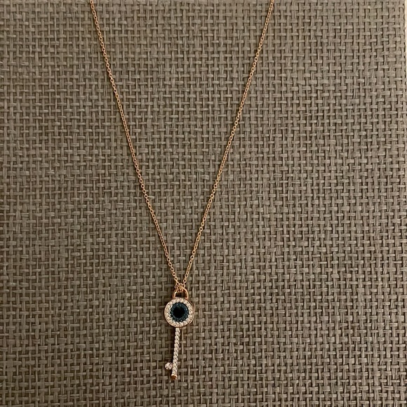 Swarovski rose gold evil eye necklace - Picture 2 of 4